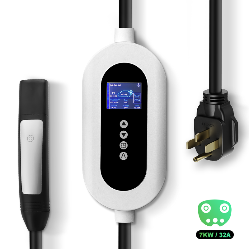 7kW Tesla Charger NACS Portable EV Charger Level 2 With Adjustable Current For Tesla Car