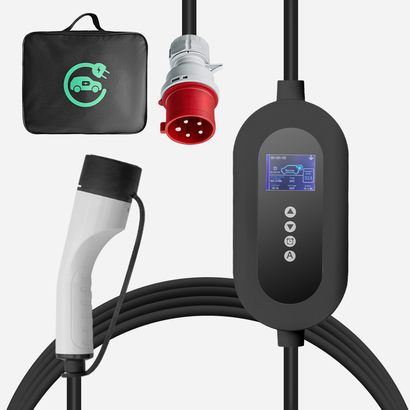 3 Phase 16A IP65 11kW Type 2 Waterproof Portable Electric Charging Stations