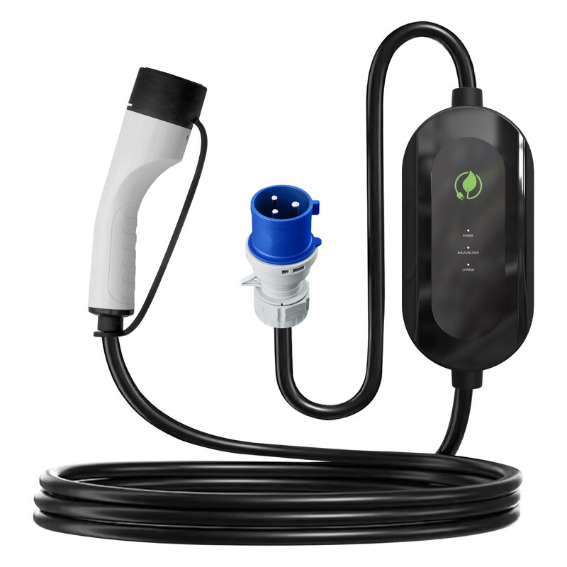 Smart Portable EV Charger Type 2 7kW 32A Waterproof 8-32A Adjustable APP