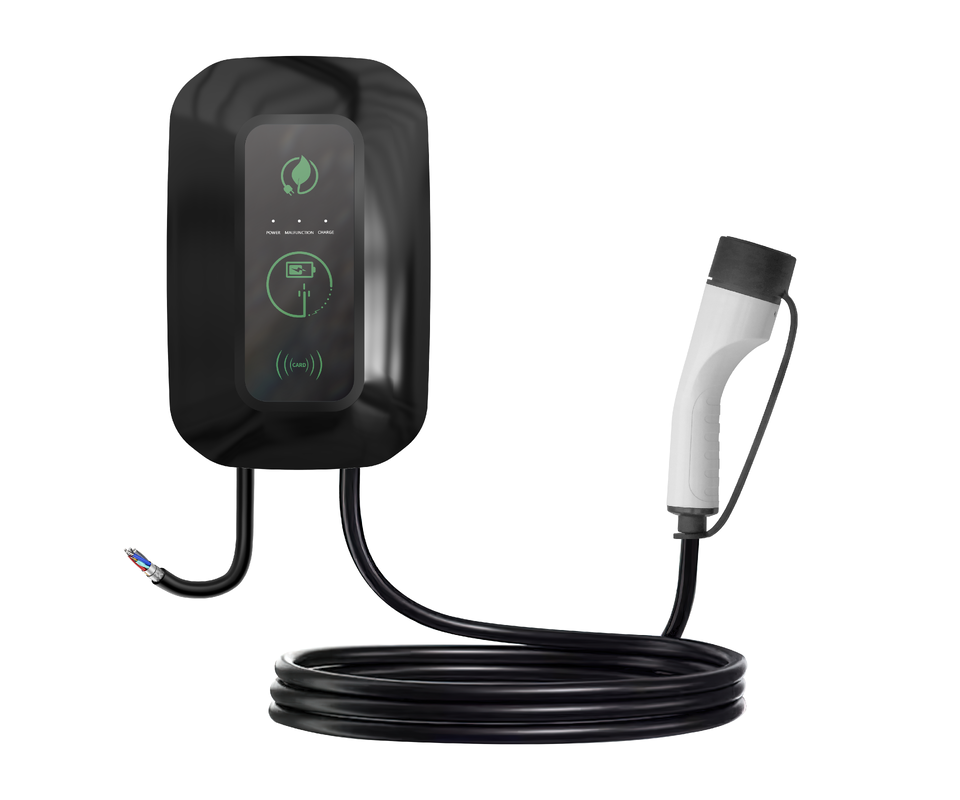 32A 7kw Type 2 Smart Display Mode 3 Wall Box EV Charger With App And NFC Card