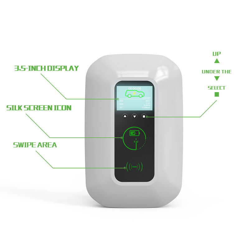 Type 2 16A 11kW Wallbox Portable EV Charger 380V IP65 with APP Control