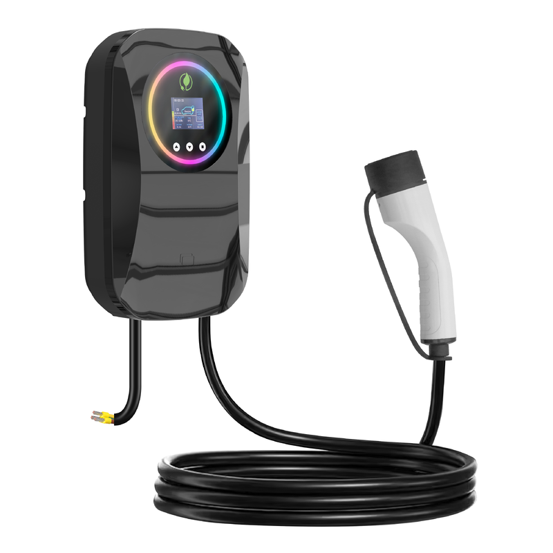 EV Wallbox Charger 32A/7KW AC Type2 Waterproof rating IP65 Wall-mounted Charging Station