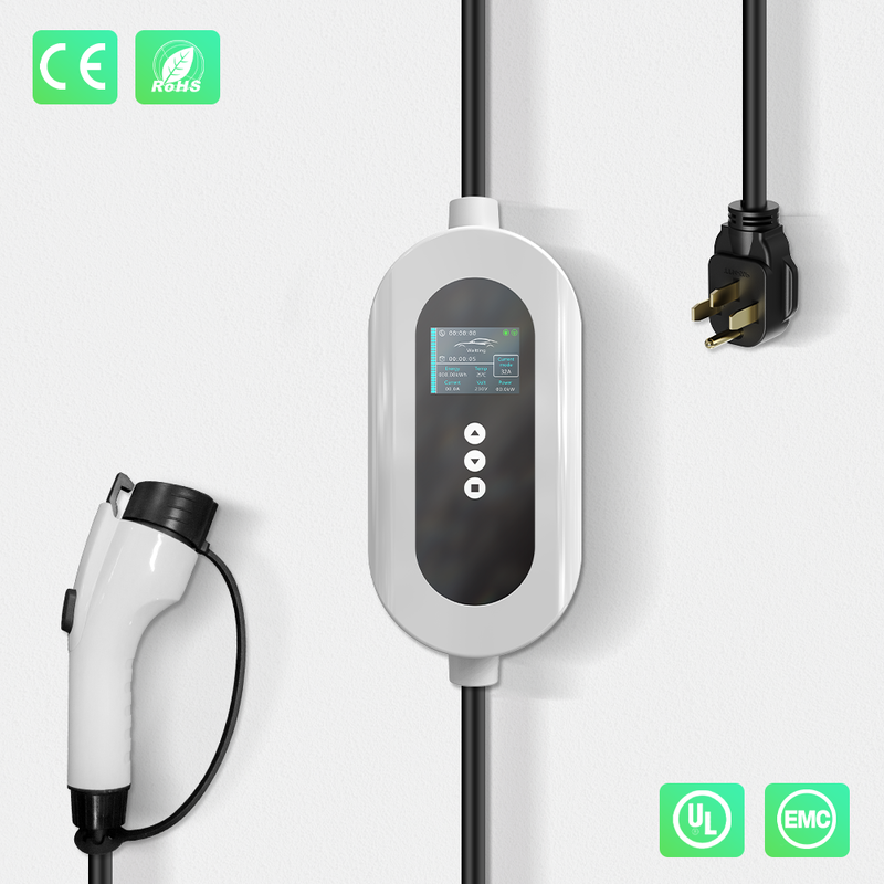 E-mingze 7kw/32A Type 1 Smart Charging IP65 Mode 2 Mobile Ev Charger
