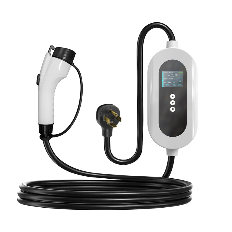 11kW Type 1 Portable EV Charger 48A Fast Charging With LCD Screen