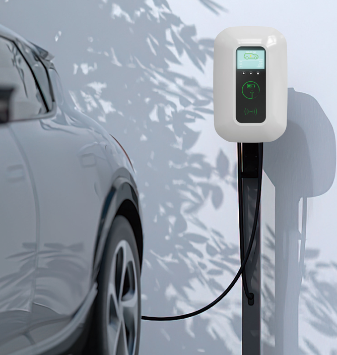 Duty Steel EV Charger Floor Mounted Stand For Wallbox Charging Stations Outdoor