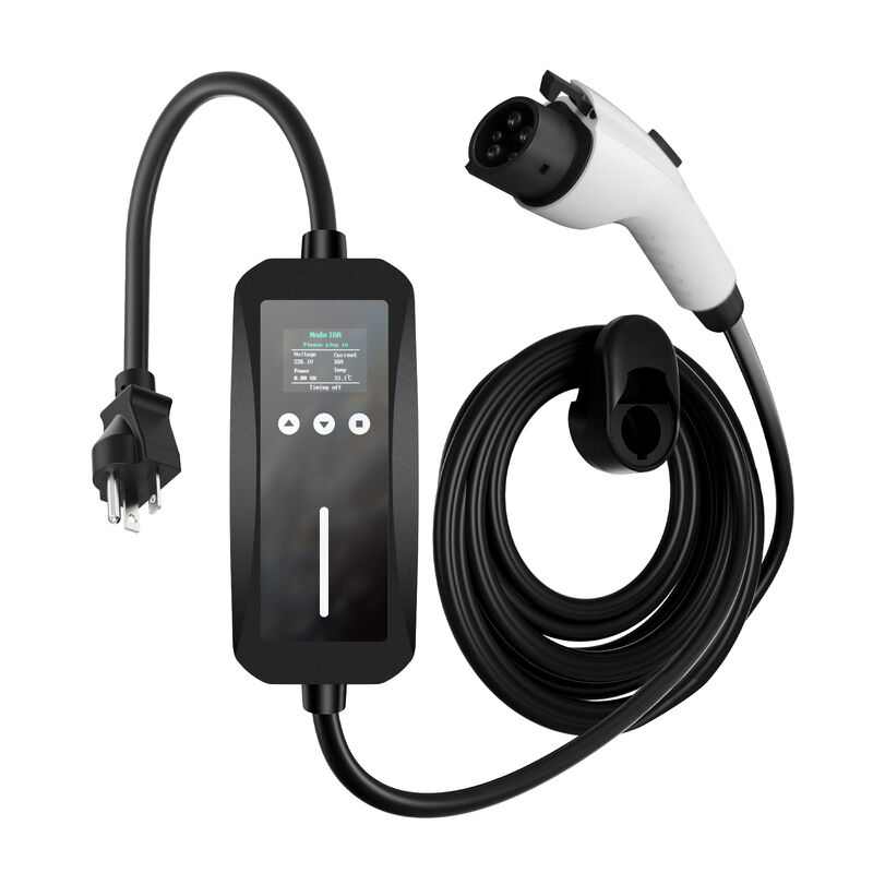 EVSE Type 1 Portable EV Charger SAE J1772 Fast Charging With 6-20 Plug For Home Use