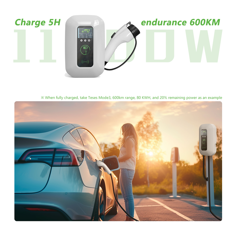 48A 11kw Type 1 Fast Charging Smart And Wall Box EV Charger With App