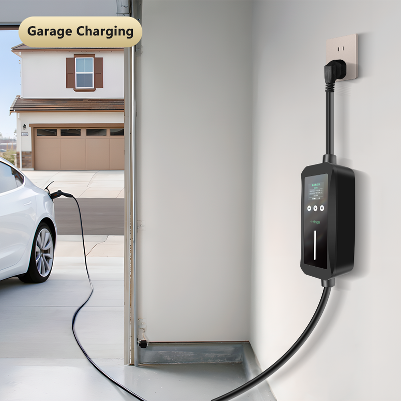 GB/T Portable Electric Car Charger 16A 3.5kW Adjustable Current Charging Cable For BYD Home
