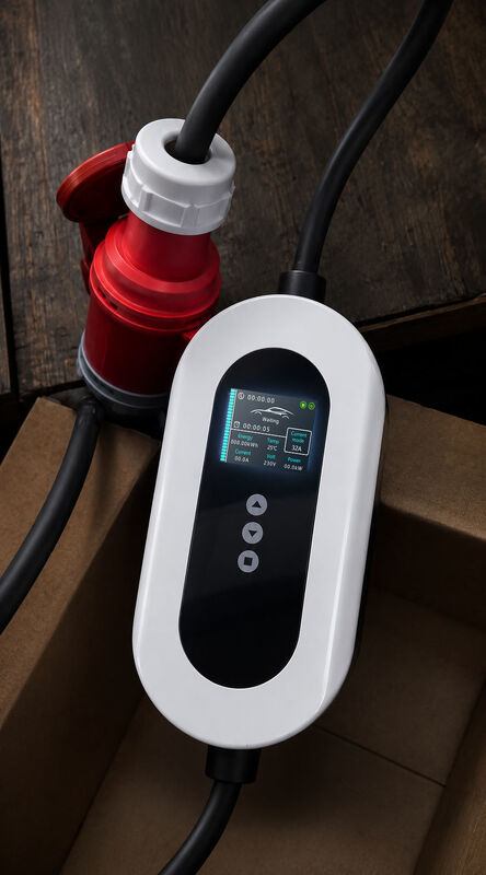 Type 2 Portable EV Charger With Adjustable Current For Tesla BYD Home EV Charging