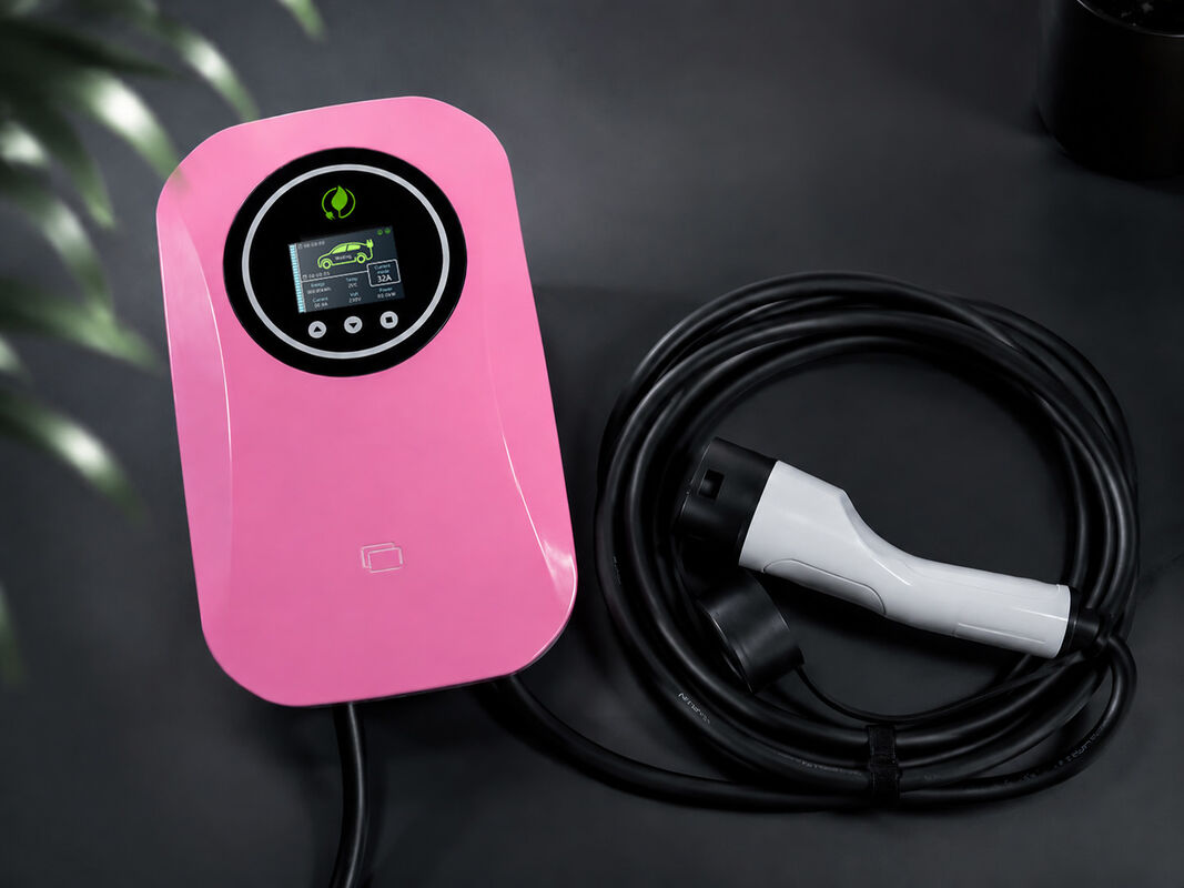 380V 22kW Type 2 Wall Mounted EV Charger With WiFi APP 32A Smart AC Charging Station