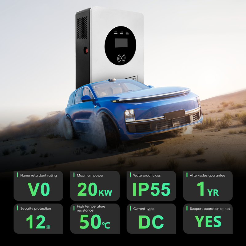 GB/T 20kW DC EV Charger Portable Charging Solution For Electric Vehicles