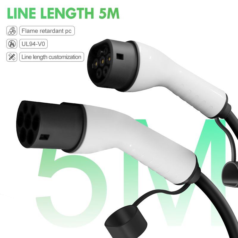 Type 2 To Type 2 EV Charging Cable 32A 22kW Mode 3 IEC 62196 Charging Cable