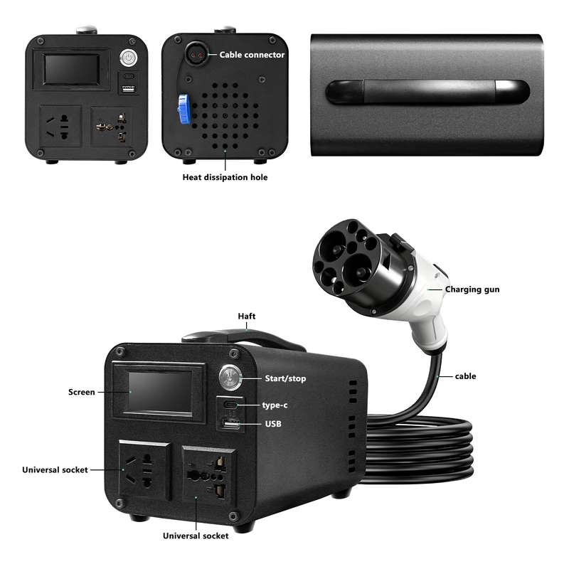 3.5KW V2L Discharger GBT Electric Vehicle DC Portable Outdoor Activities Electric Dinner Party