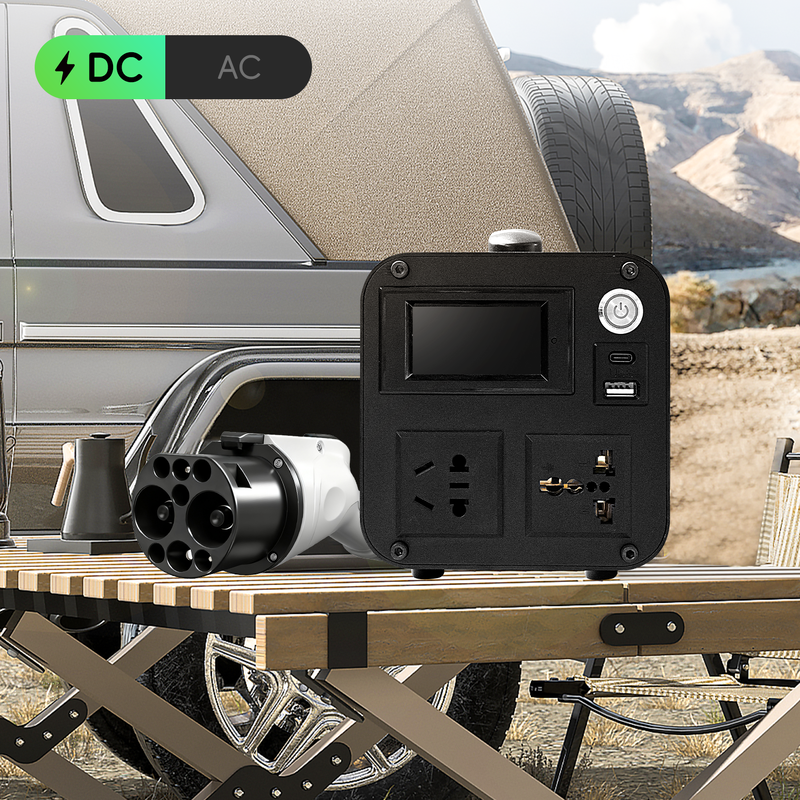 GB/T V2L Discharge Adapter 16A 3.5kW EV Power Outlet For Camping Emergency