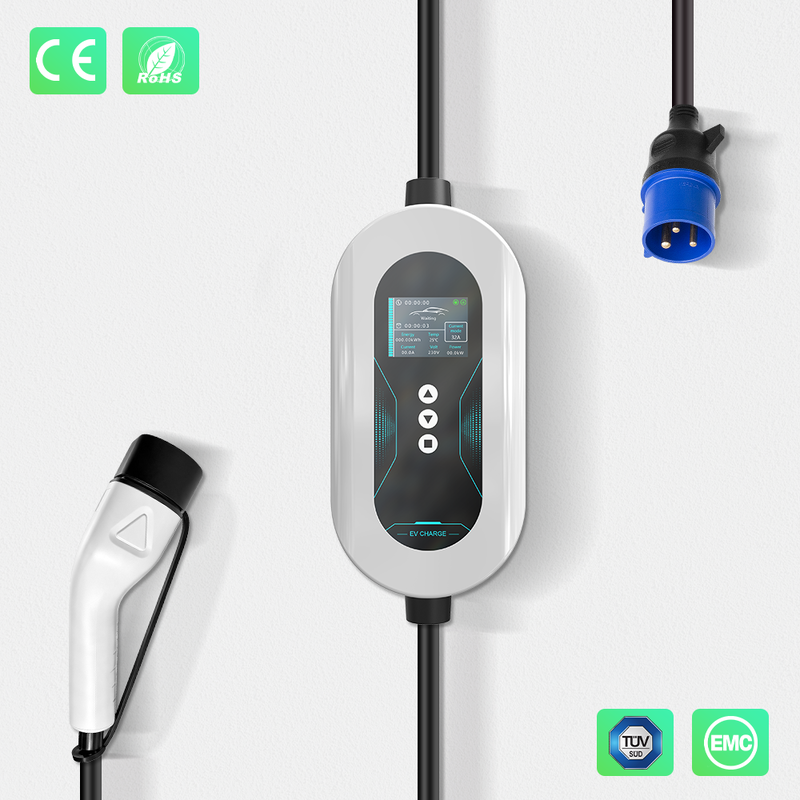 7kW 32A Portable Type 2 EV Charger with Adjustable Current With APP