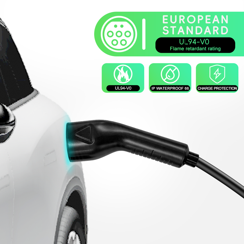 Smart 22kW Portable EV Charger with WiFi APP Control Three Phase 22kW Portable EV Charger for Electric Cars