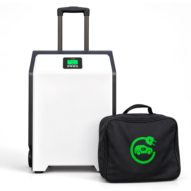 Portable EV Charging Station with Battery 3.6kWh 4000W LCD and WiFi APP