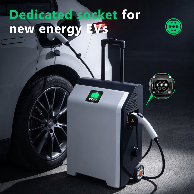 Electric Vehicle Power Bank 3600Wh Type 2 Type 1 GBT Tesla LiFePO4 and Tuya App