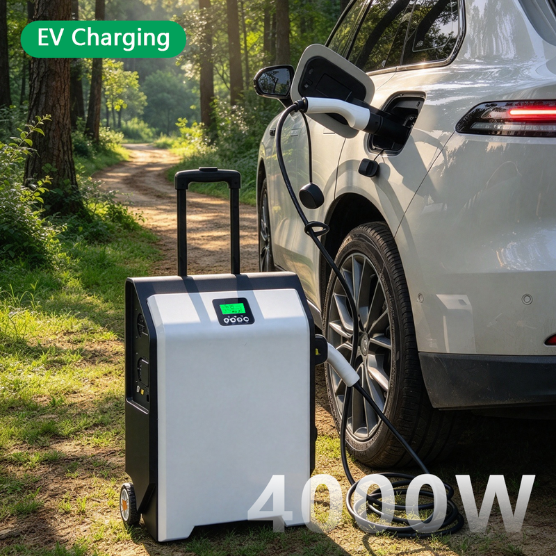 E-Mingze 3600Wh EV Power Bank LiFePO4 Battery Type 2 and 4000W Max Output