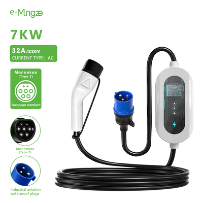 7kW 휴대용 2형 EV 충전기